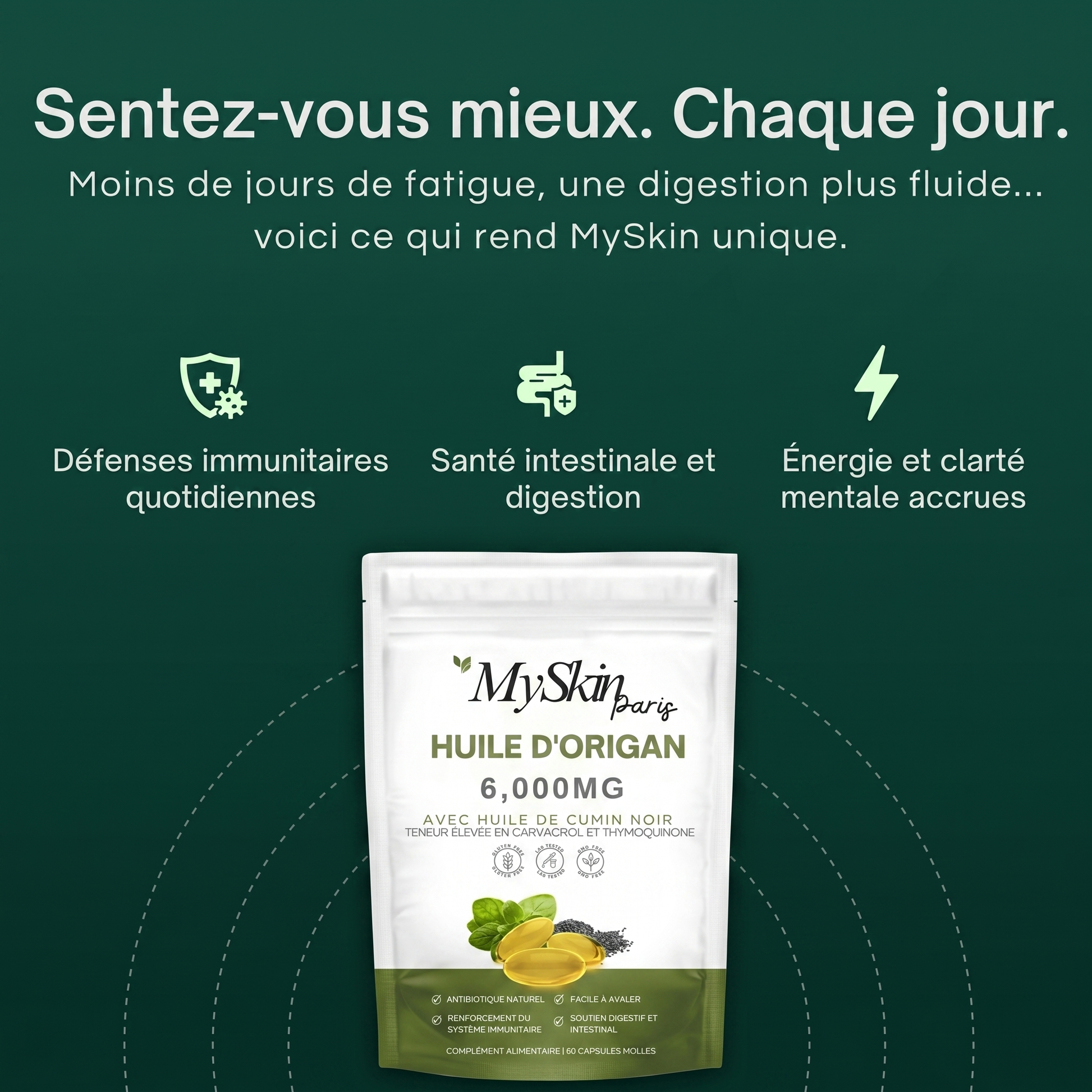 MySkin Orega+ - Cure naturelle pour l’immunité et la digestion